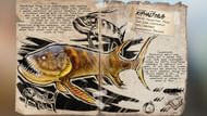 Players can tame a Xiphactinus by knocking it out and feeding it Superior Kibble or Mutton (Image via Studio Wildcard)
